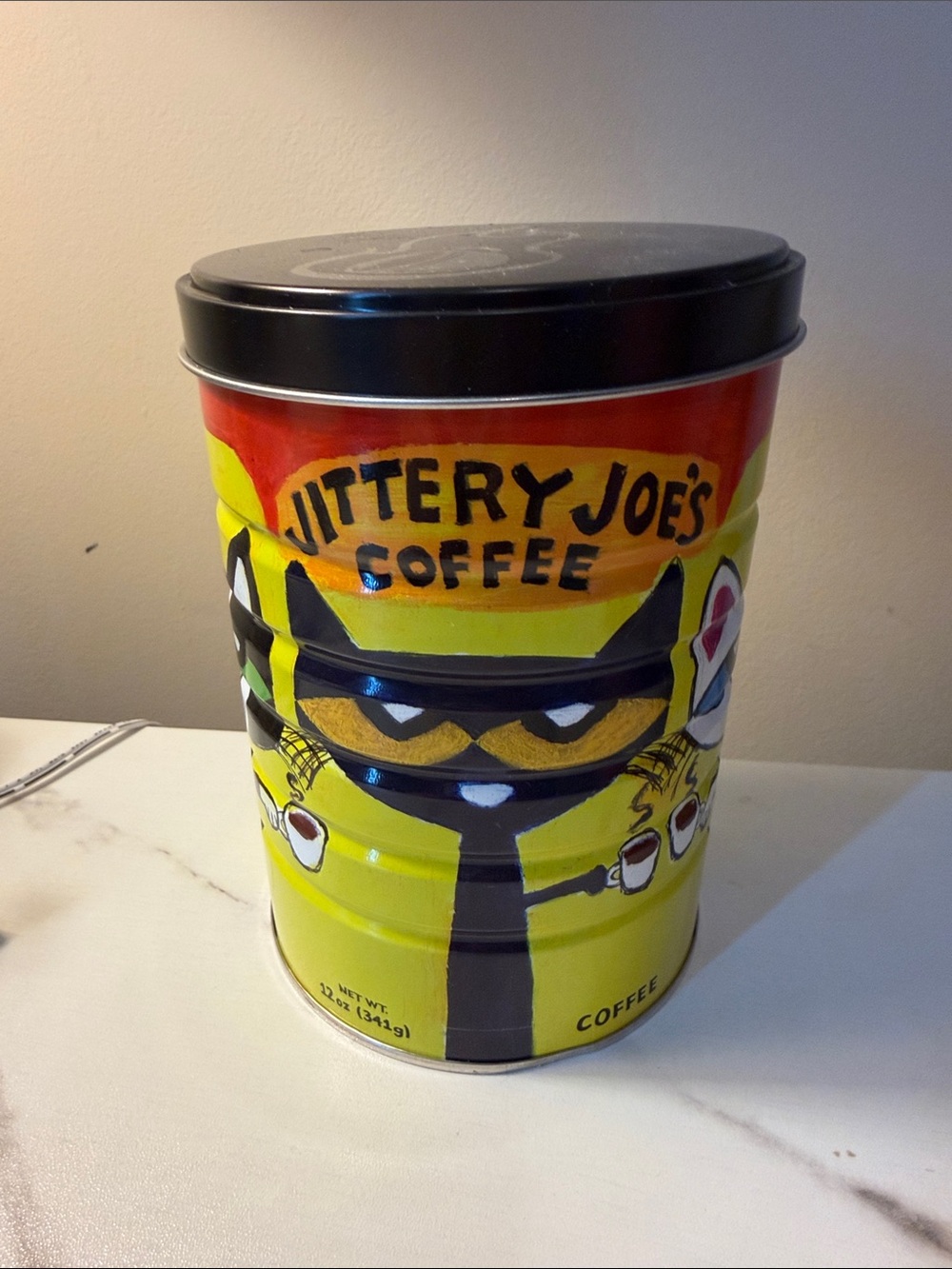 Jittery Joes Empty Coffee Tin -